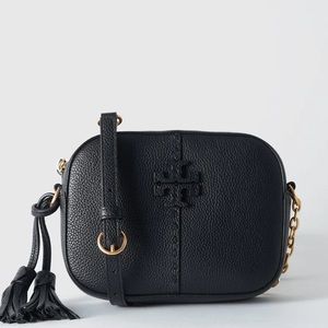 Tory Burch Women's Camera Black Cross Body Bag